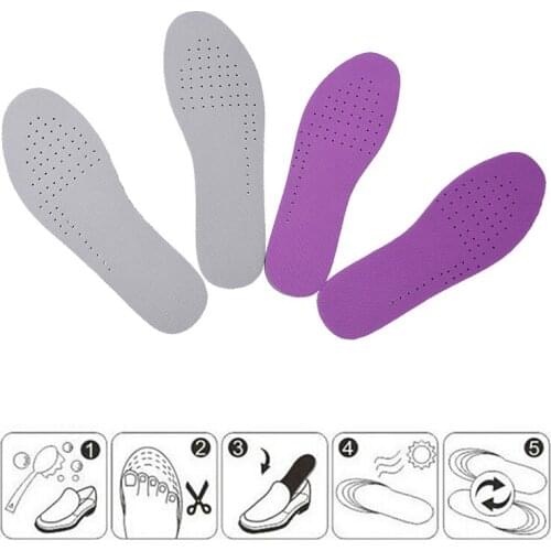 1pc XS/S/M/L/XL/XXL Sport Height Increase Insole Men Women School Insoles Shock Absorbing Insoles EVA Heel Spur Foot Care Tools