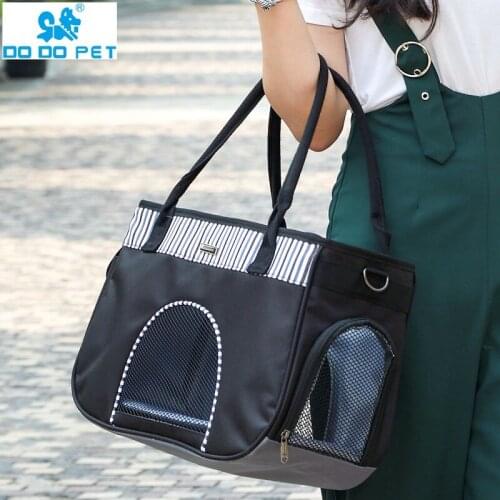 Pet Diaper Bag Dog Hand Bag Summer Breathable Bag Cat Bag Dog Bag Anti-Squeeze Single Shoulder Striped