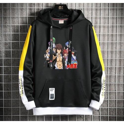 Anime High School D×D Hoodie Men/Women Popular Harajuku Hoodeds Pullover Streetwear Casual Fake Two-Piece jacket coat