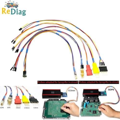 High Quality Probe Adapters for in-circuit ECU Cables Works ECU without Soldering Pins For Xprog/IPROG IPRIOG+ Programmer