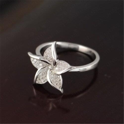 Womens 925 Silver Vintage Windmill Ring Party Gift Jewelry Ring Wholesale