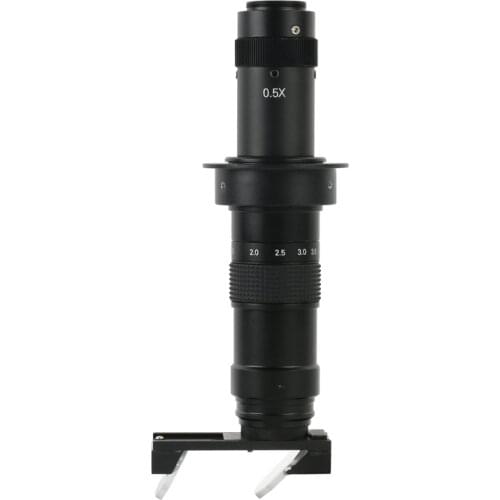 180X 300X C mount Adjustable Zoom Lens 2D 3D Switch Industrial Electronic Microscope Lens For HDMI VGA Video Microscope Camera