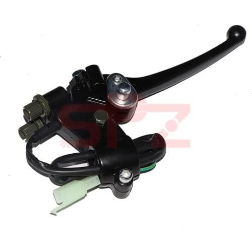 22MM universal GY6 thumb push right double brake lever 50-250cc front brake lever, with clutch lever brake light switch cable