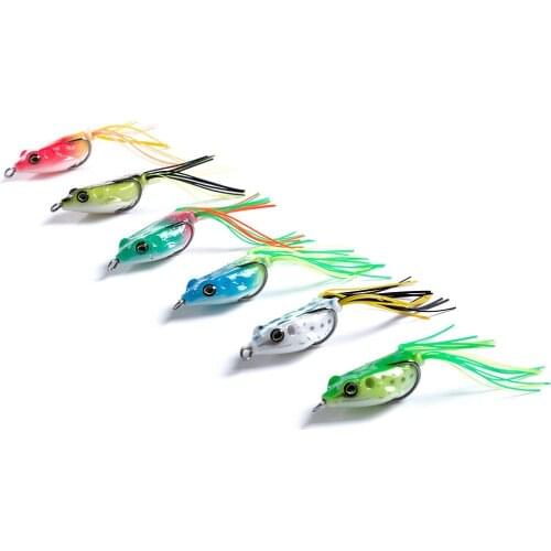30Pcs Soft Lure 4cm 4.8g Frog bait Japan Plastic fishing lures frog Lure Hooks Topwater Fishing Wobbler