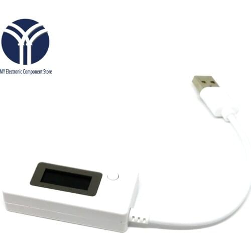 KCX-017 White tail ammeter LCD display Mini USB Voltage Current capacity Monitor tester meter 3V-7V Detector Mobile power tester