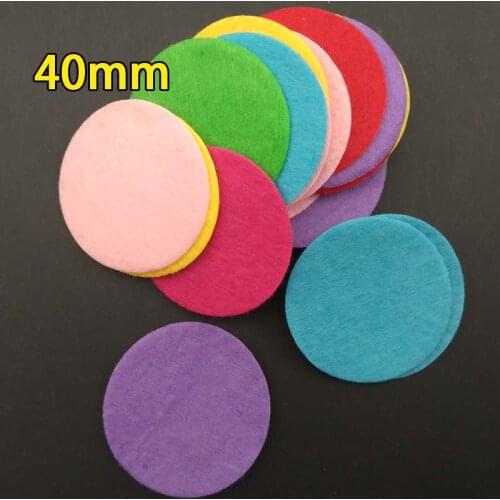 500pcs 4.0CM 40mm Felt Circles Eco-friendly Round Felt Fabric Pads Accessory Patches Circle Felt Pads Fabric Flower Accessories