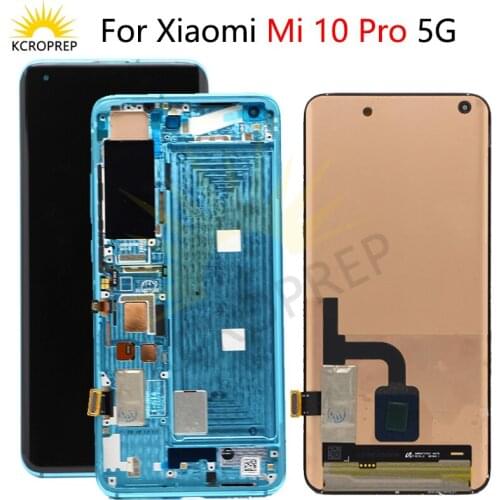6.67'' Super AMOLED For Xiaomi Mi 10 pro lcd Touch Screen Digitizer Screen Assembly For Xiaomi Mi 10 Pro 5G LCD Display