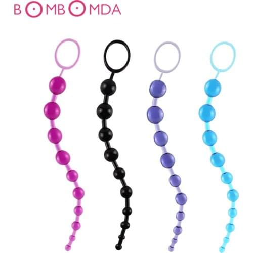 Sex Anal Toys for Women Men No Vibrator Anal Beads Butt Plug Vibrator Masturbation Dildo Anal G spot Stimulation Beads Adult Toy