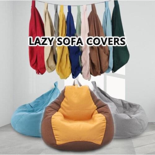 Croker Horse Lazy Sofa Bean Bag Cushion Covers Without Filler/Inner Pouf Puff Couch Tatami Living Room Sofa Furniture Cover