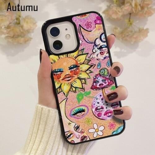 Phone Case for iPhone 12 mini X XS XR 11 Pro Max SE 2020 5 6S 7 8 Plus Samsung S8 S9 S10 S20 S21 vintage aesthetic collage Cover