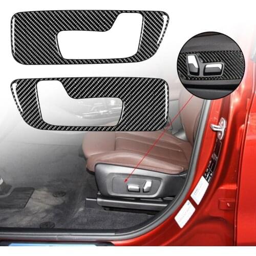 Black 2Pcs Reliable Anti-scratch Seat Adjustment Frame Cover Trim Lightweight Frame Cover Trim Durable