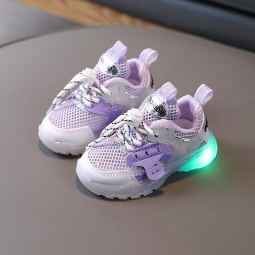 Infant Glowing Sneakers Summer Led Boys Girl Sports Shoes Lighting Baby Toddler Light up Luminous Cute Running Shoes size 21-30