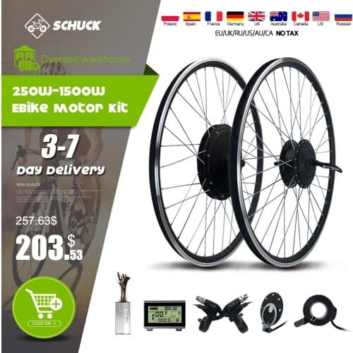 Electric Bicycle 48V 1500W Brushless Front Rear Wheel Hub Motor With KT LCD3U/LCD7U/LCD8H For Electric Bike Conversion Kit