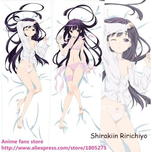 Hentai Sexy Japanese Anime Pillowcase Inu x Boku SS Shirakiin Ririchiyo cute decorative Hugging Body Pillow Case