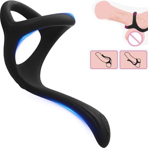 Cock Rings On Penis Ring Scrotum Bind Lovers Anal Clitoris Stimulator Delay Ejaculation Male Sex Erotic Toys For Couples Black