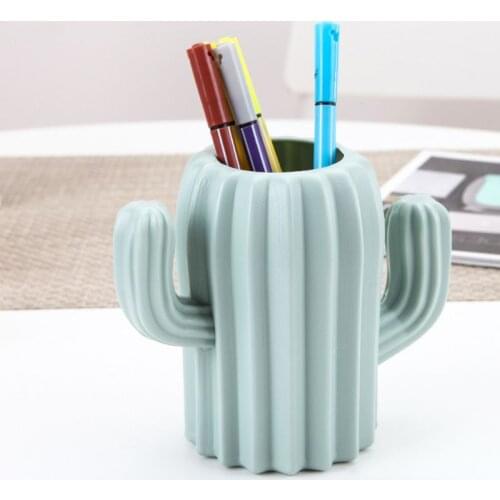 Creative Cactus Desktop Organizer Pen Holder for Desktop Organizer School Office Pencil Holder Organizer cute desk accessories