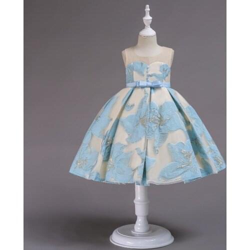 Baby Girls Sky Blue Pink Yellow In Stock Real Flowers Girl Dresses With Flowers Lace vestido de princesa novia 2019