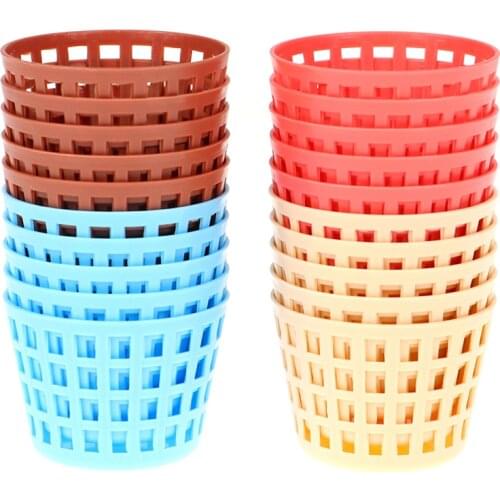 5pcs/set 1/12 Dollhouse Miniature Plastic Storage Basket Model For Dollhouse Decoration New