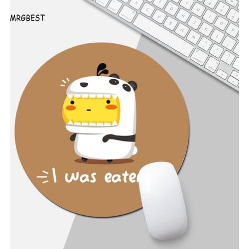 MRGBEST In Stock Round Small Size Mouse Pad Non-slip Nature Rubber Pad Cute Cartoon Duck Mouse Pads for Office or Gaming