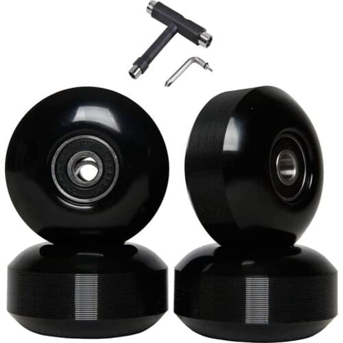 NEW-Skateboard Wheels with Bearings 52mm Street Wheels Skateboard Tricks (Set of 4)