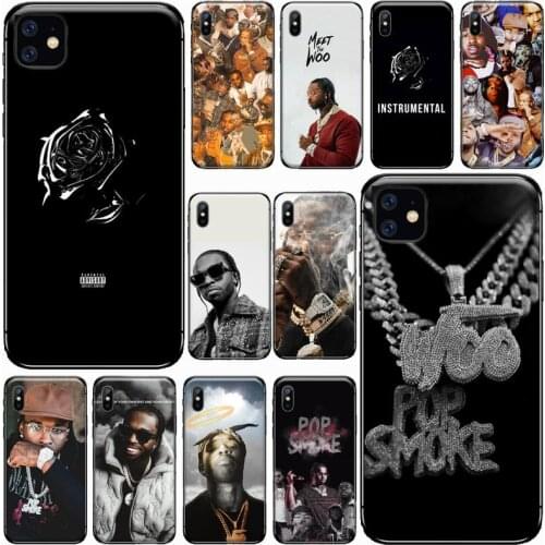 POP SMOKE Rapper - SHOOT coque Phone Cases for iPhone 11 12 pro XS MAX 8 7 6 6S Plus X 5S SE 2020 XR Luxury brand shell
