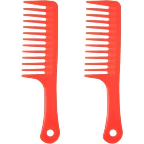2pcs Wide Teeth Hair Combs Hairdressing Comb Big Hairbrush for Barber Hair Styling Tool Hair Care