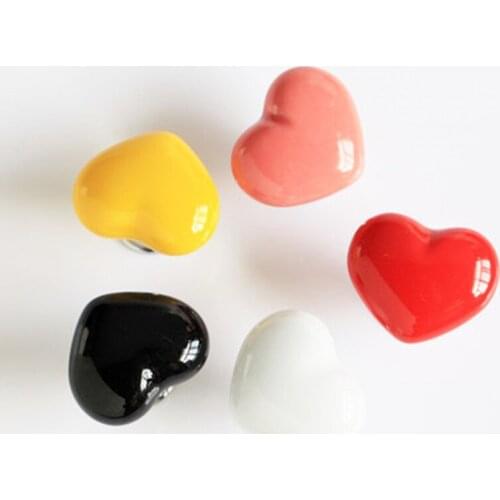 Childrens Room Knobs Kindergarten Cabinet Furniture Drawer Display Cabinet Door Cartoon Cute Single-hole Ceramic Small Handle