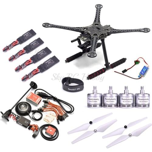 S500 PCB 500mm Quadcopter Frame Kit w/ Landing Gear Naza M Lite Controller M8N GPS 2312 920kv 2-4S Motor 40A ESC 5V / 3A UBEC