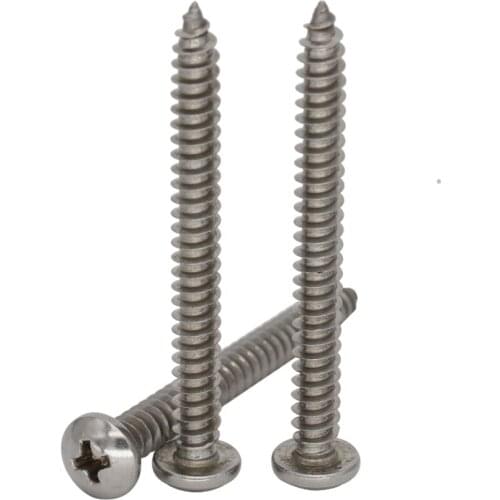 M1.4*5 M1.4x5 M1.4*6 M1.4x6 M1.4*8 M1.4x8 304 Stainless Steel DIN7981 Phillips Cross Recessed Round Pan Head Self Tapping Screw