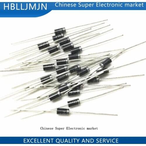 50PCS SF28 Super Fast Rectifier Diode 2A 600V DO-15