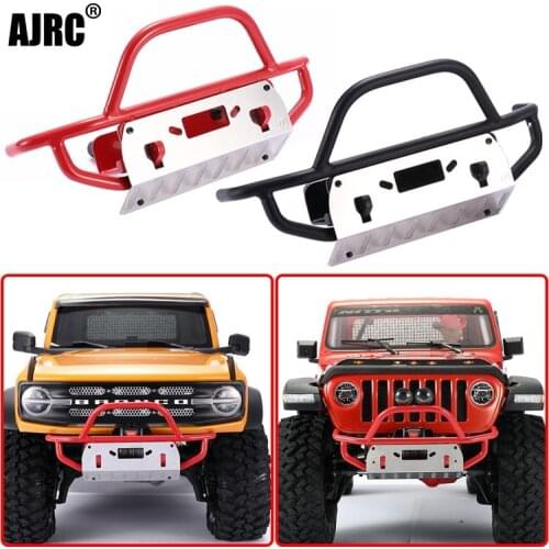 Traxxas Trx4 Bronco Chevrolet K5 Defender Axial Scx10 Iii Jeep Wrangler Metal Bumper 1/10 Rc Car Parts