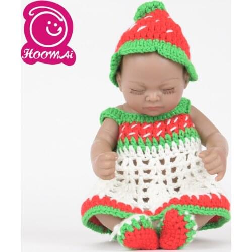 High Quality Lifelike Bebe Reborn Dolls Full Silicone Newborn Babies Doll 25 CM 10 Inch Toy With Painted Hair Kids Birthday Gift