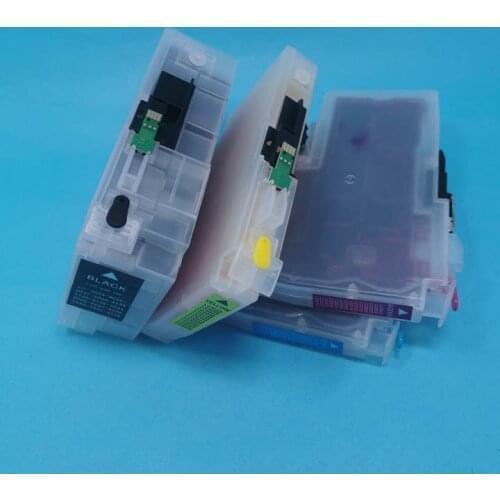 YOTAT Full Refillable ink cartridge LC3133 LC3135 with Chip for Brother DCP-J988N/MFC-J1500N/MFC-J1605DN