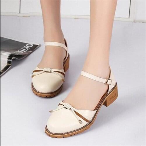 New popular spring and summer womens simple sandals trend fashion wild sandals comfortable thick with small fresh casual shoes