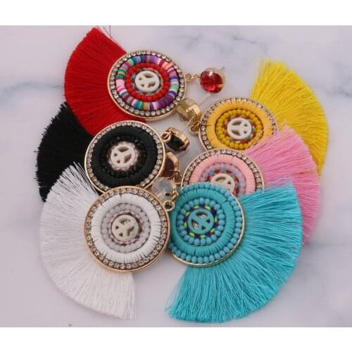 2020 Fashion Original Tassel Earrings for Women Oorbellen Drop Wedding Luxury Earrings Glamour Multicolor Pendant Statement Ear