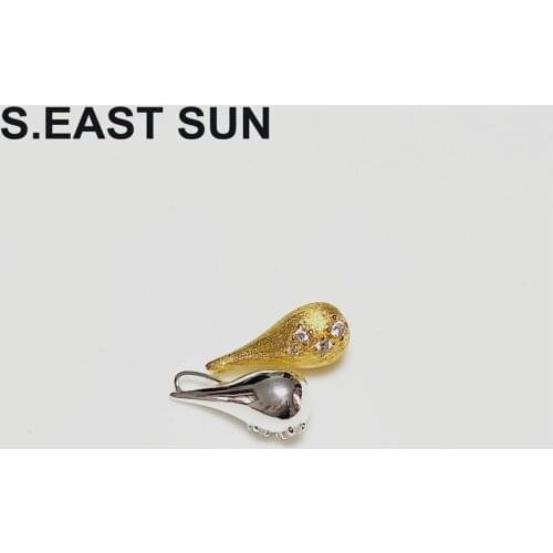 S.EAST SUN New personalized handmade fashion 925 Sterling Silver Drop Crystal womens Pendant Necklace