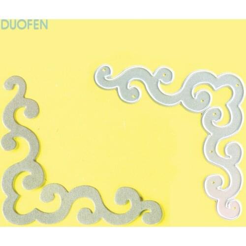 1pc European corner deco stencil metal Cutting die for DIY craft projects Scrapbook Paper Album Papercraft greeting cards deco
