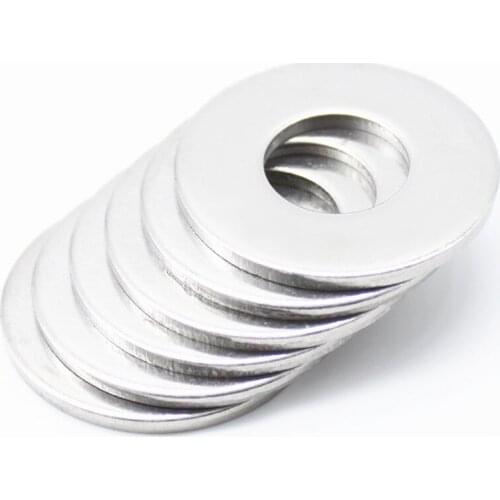 100pcs/lot Stainless Steel M4x12 Flat Washer Plain Washer Flat Gasket