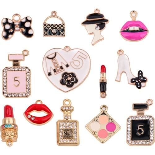 13Pcs/Lot Special Offer Women Charm Beads Fit Original Brand Bracelets Necklaces For Ladies DIY Jewelry Making Accessories