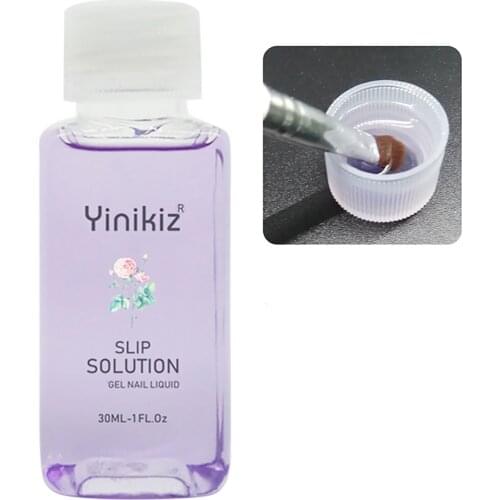 30ML Acrylic Gel Solution Quick Nail Slip Solution Gel Liquid Quick Extension Gel Lubricant Gel Anti-sticking Water Acrylic