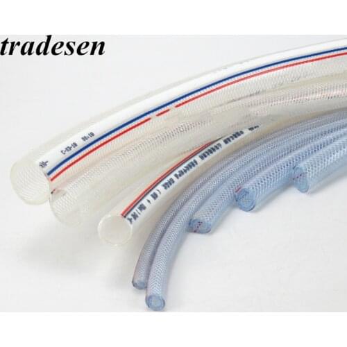 1m PVC Fiber Reinforced Flexible Oxygen Tube Hose Pipe Garden Irrigation Soft Hose Tap Water Hose Home Wash Hose pipe