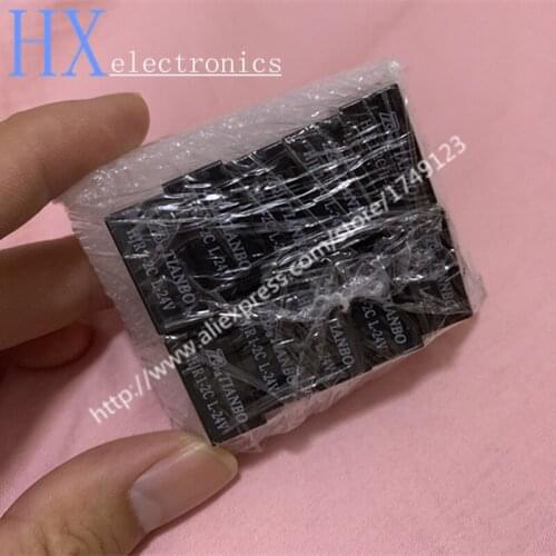 Free shipping 5PCS HJR1-2C-L-24VDC Signal Relay 24V 8pins