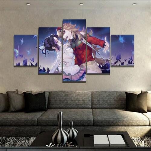 Home Decor Various Modular Canvas Picture Kochou Shinobu Douma Demon Slayer Anime Painting New Pattern Poster Wall Wholesale