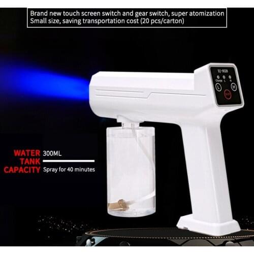 Electric Sprayer Blue Light Portable Fogger Machine Hair Nanos Steam Spray Guns Hotel Home Disinfection With Battery