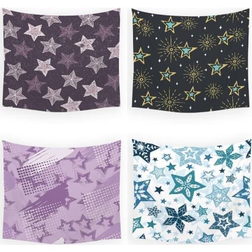 Color stars mandala tapestry pink tapestry kawaii tapestry tapestry wall hanging anime wall blanket decor moon tapestry india