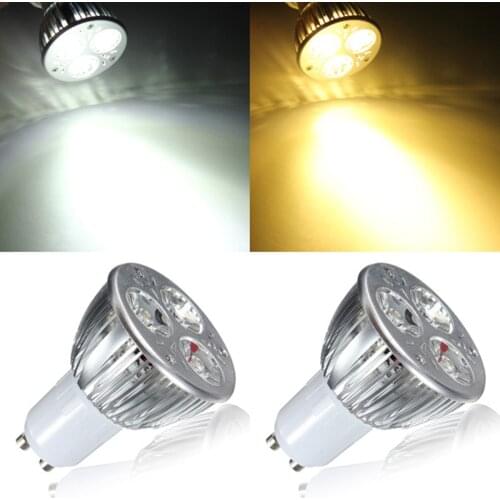 Jiguoor GU10 650Lm 6w 3LED Spot light bulbs High Power spotlight led lamps Light AC85-265V led light bulbs
