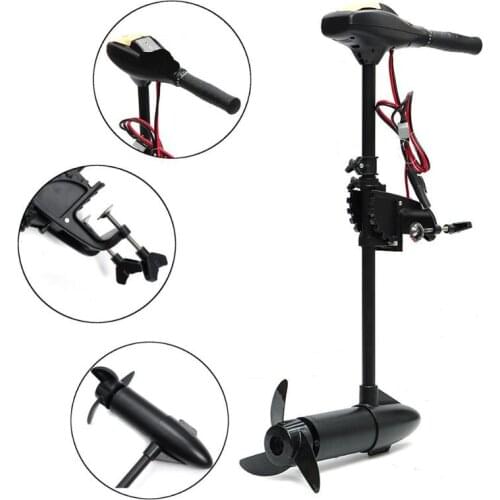 40LBS 12V Inflatable Boat Electric Trolling Motor Outboard Engine For Water Sport Fishing Propeller Speed Kayak 3-4 Person Canoe