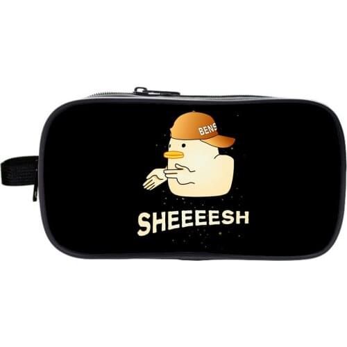 Me Contro Te Pencil Case Boys Girls Pencil Box Double-layer Zipper Pen Case Student Large Capacity Stationery Bag Makeup Bags