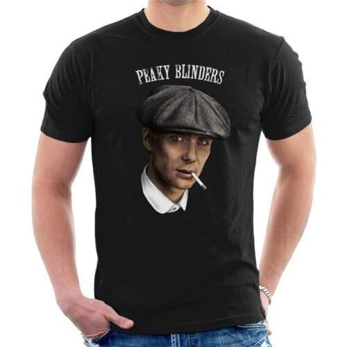 Peaky Blinders Tommy Shelby Portrait Fashion Brand Clothing MenS Stranger Things Print Original Fitness T Shirt