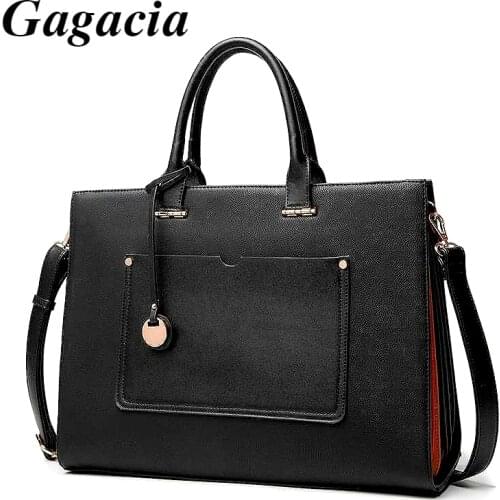 GAGACIA New Laptop Briefcase Bags For Women Fashion Office Work Handbag Ladies Business Handbag For 14 Inch Notebook Computer A4